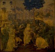 LEONARDO da Vinci Adoration of the Magi oil painting reproduction